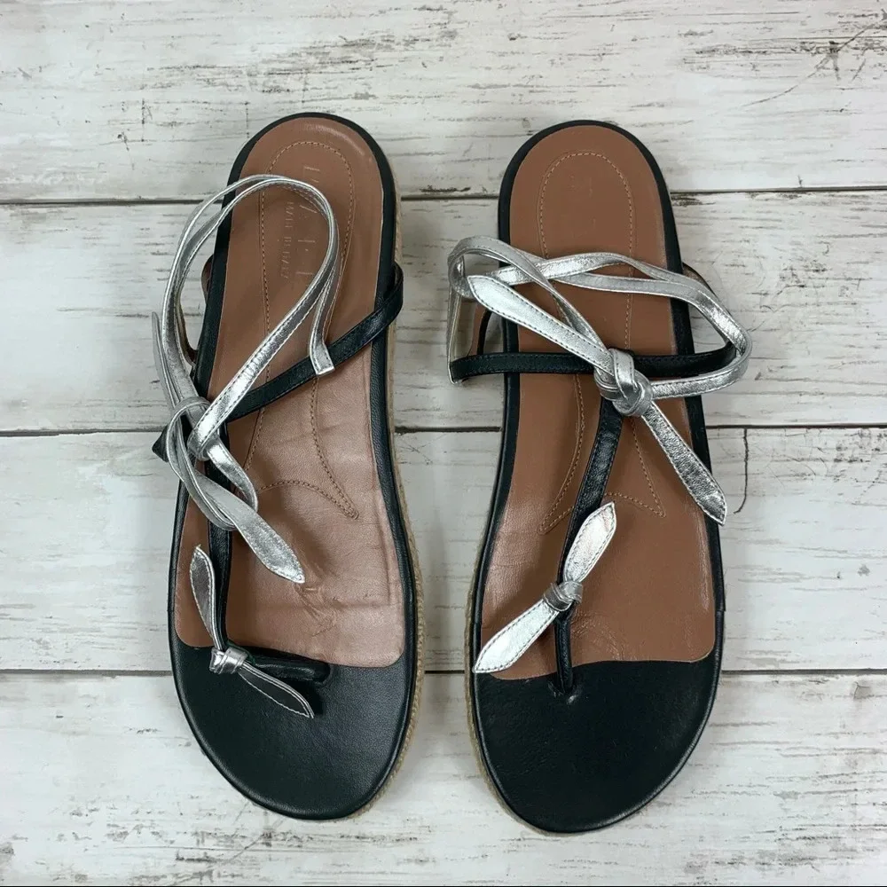 Marni T Strap Leather Sandals Espadrille Platform